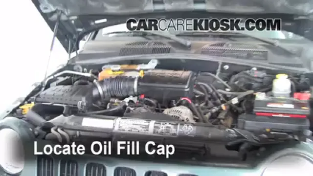 2002 Jeep Liberty Limited 3.7L V6 Aceite Agregar aceite